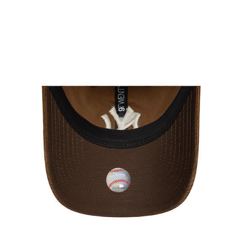 9TWENTY Premium Cord New York Yankees Men's Caps - Walnut