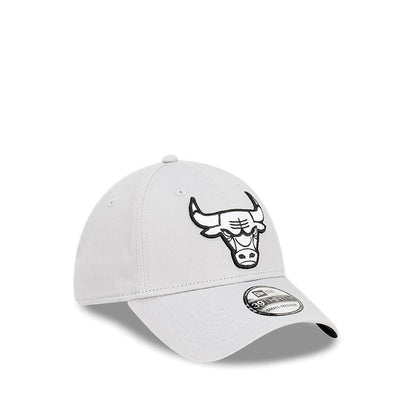 39THIRTY Chicago Bulls Grey Black Men's Caps - Gray