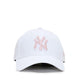 9FORTY Embroidery Logo New York Yankees White Men's Caps - White