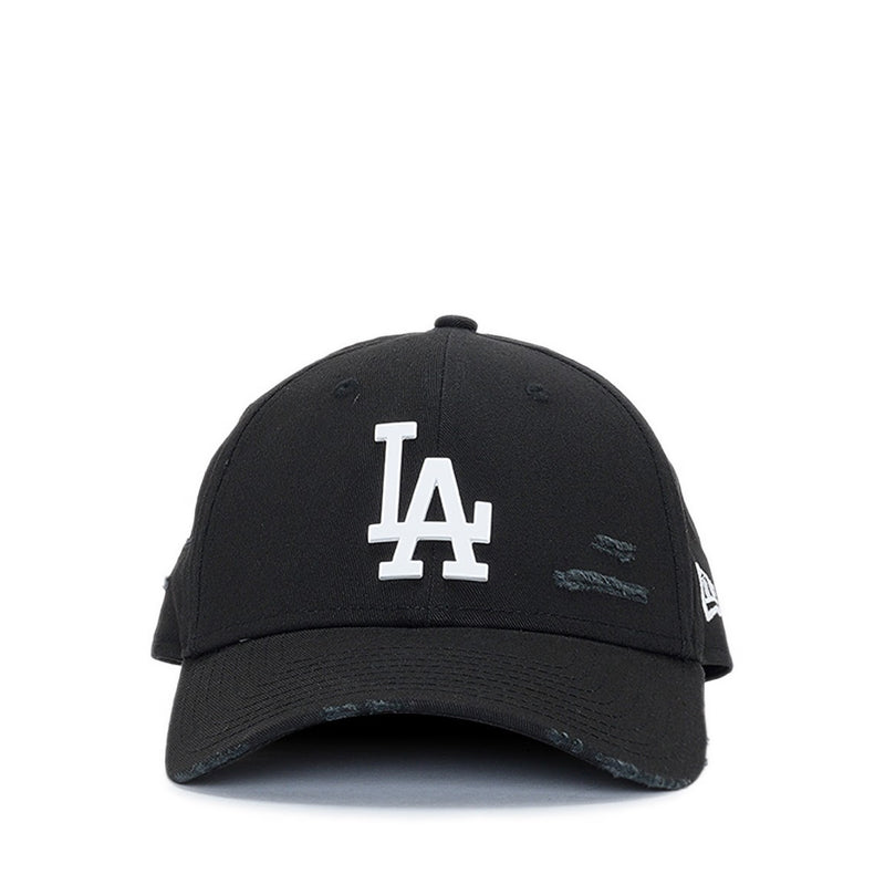 9FORTY Cotton Damage Wht Metal Badge Los Angeles Dodgers Men's Caps - Black
