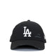 9FORTY Cotton Damage Wht Metal Badge Los Angeles Dodgers Men's Caps - Black