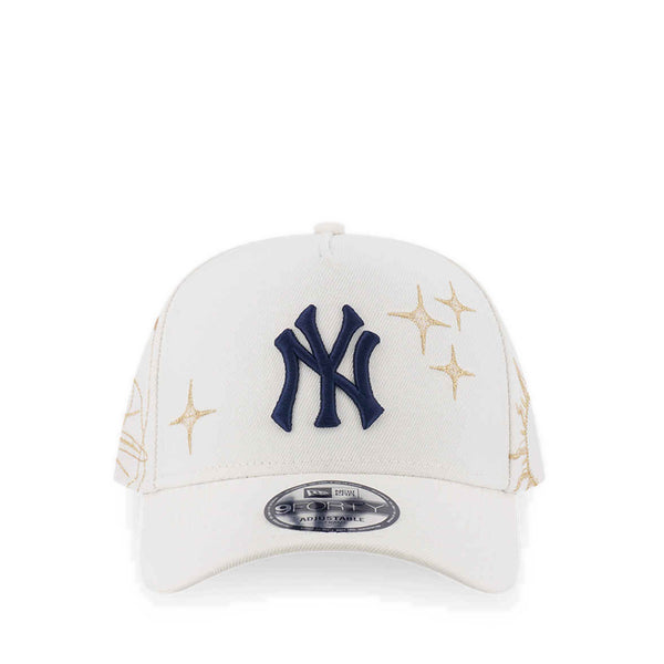 9FORTY A-Frame Cosmic Craft New York Yankees Men's Caps - Chrome White