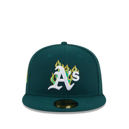 59FIFTY Pack - Fire Oakland Athletics Men's Caps - Dark Green