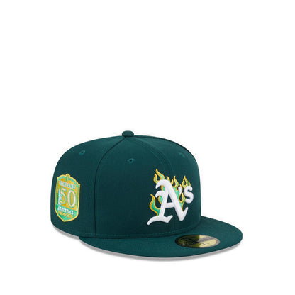 59FIFTY Pack - Fire Oakland Athletics Men's Caps - Dark Green