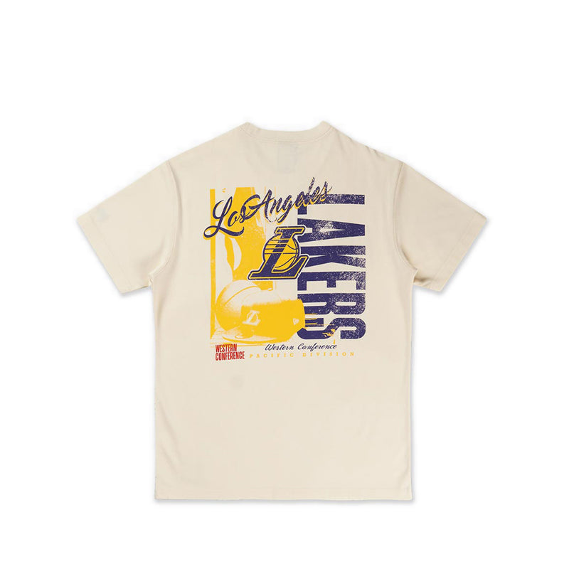 Ss Tee League Mix Game Day Los Angeles Lakers Men's T-Shirt - Chrome White