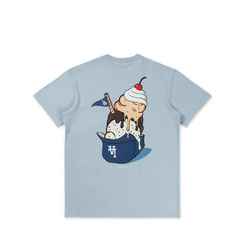 Ss Tee Graphic Pack Mar Los Angeles Dodgers Men's T-Shirt - Soft Blue
