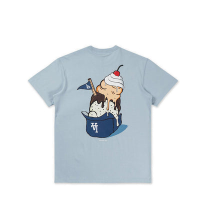 Ss Tee Graphic Pack Mar Los Angeles Dodgers Men's T-Shirt - Soft Blue