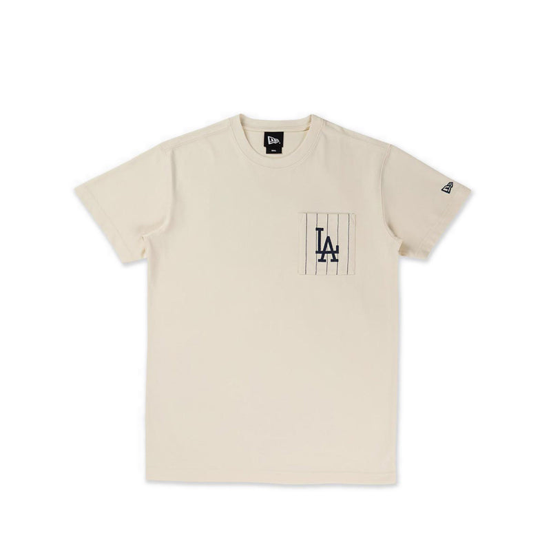 Ss Tee 59FIFTY Pack Stripes Los Angeles Dodgersco Men's T-Shirt - Chrome White