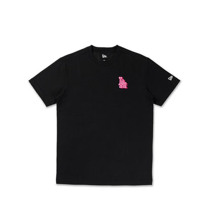 Ss Tee 59Fifty Pk Neon Glow Los Angeles Dodgersco Men's T-Shirt - Black