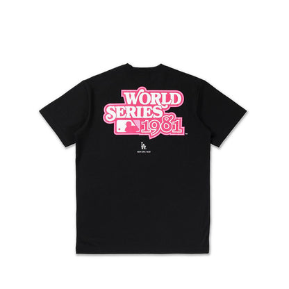 Ss Tee 59Fifty Pk Neon Glow Los Angeles Dodgersco Men's T-Shirt - Black