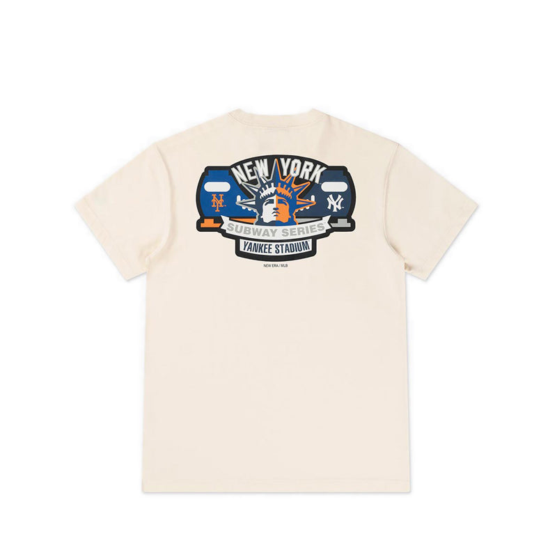 Ss Tee 59FIFTY Pack City Seri New York Yankees Men's T-Shirt - Chrome White