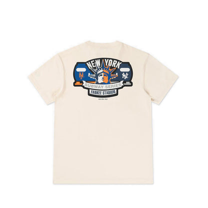 Ss Tee 59FIFTY Pack City Seri New York Yankees Men's T-Shirt - Chrome White