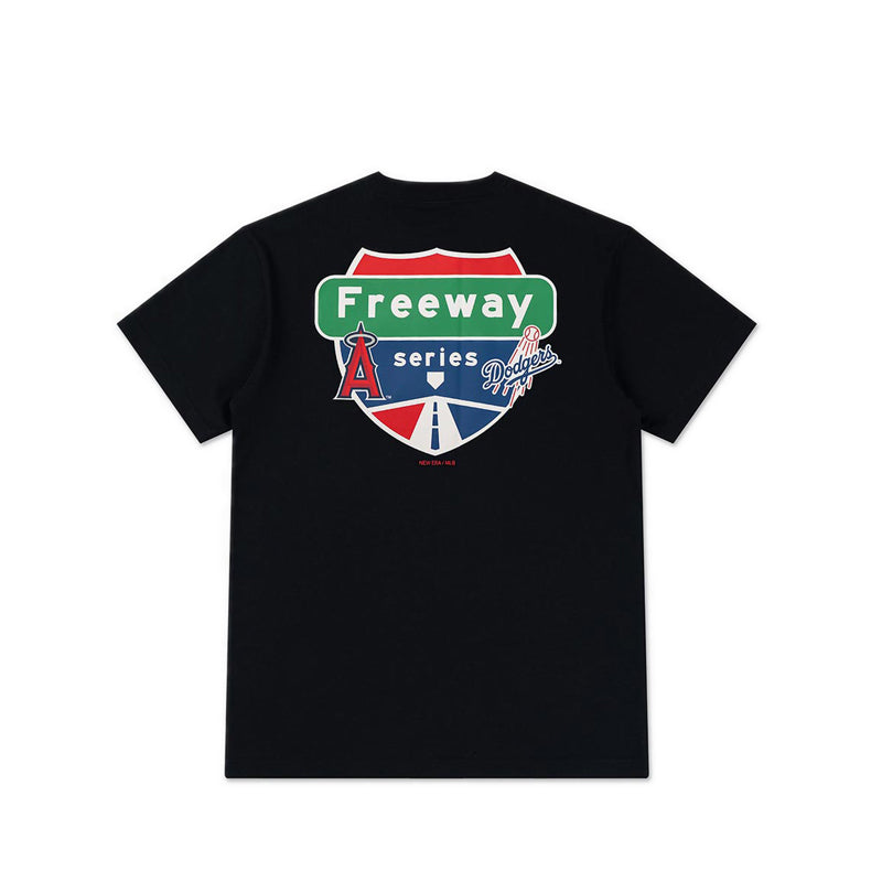 Ss Tee 59FIFTY Pack City Seri Los Angeles Angels Men's T-Shirt - Black