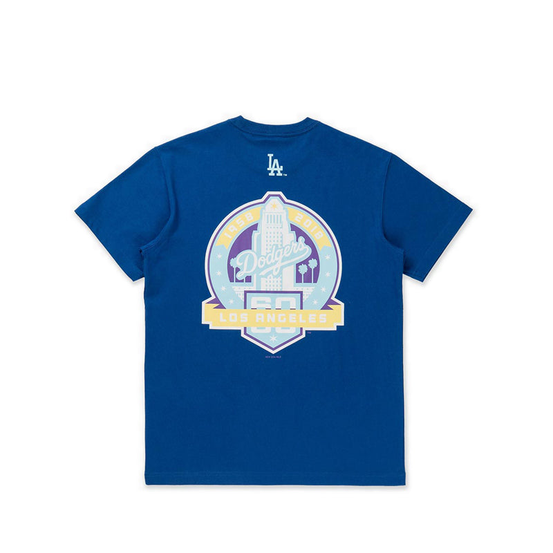 Ss Tee 59Fifty Pack Fire Los Angeles Dodgersco Men's T-Shirt - Dark Royal