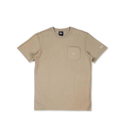 Ss Pocket Tee Col Era Ss26 New York Yankees Men's T-Shirt - Pebble