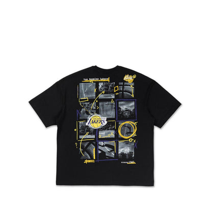 Oversized Ss Tee NBA Street Game Los Angeles Lakers Men's T-Shirt - Ceblack