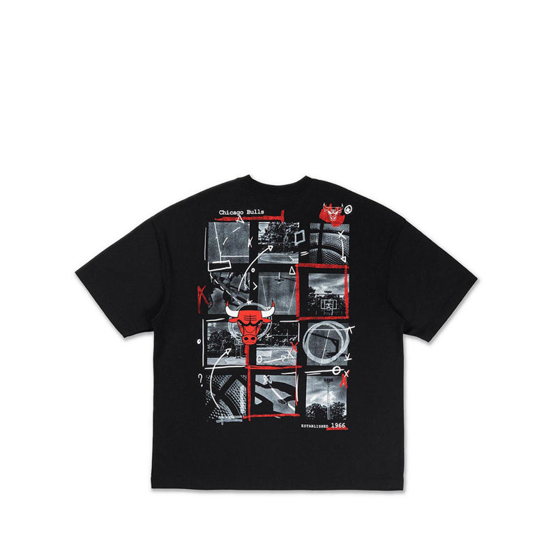 Oversized Ss Tee NBA Street Game Chicago Bulls Men's T-Shirt - Ceblack