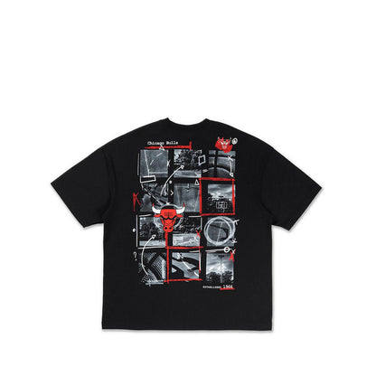 Oversized Ss Tee NBA Street Game Chicago Bulls Men's T-Shirt - Ceblack