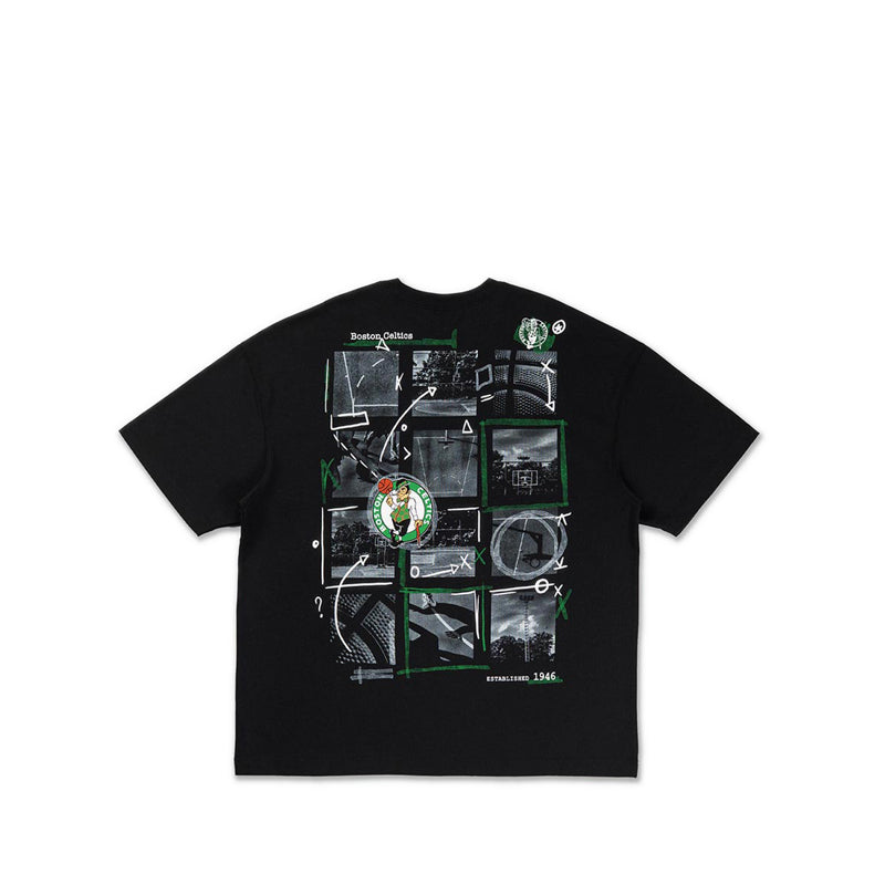 Oversized Ss Tee NBA Street Game Boston Celtics Men's T-Shirt - Ceblack