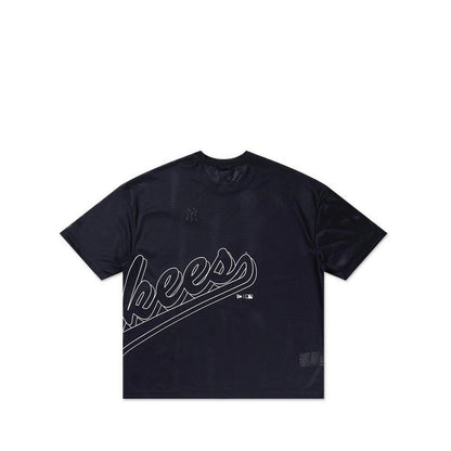 Oversized Ss Tee Mix League Cross Panels New York Yankees Men's T-Shirt - Black