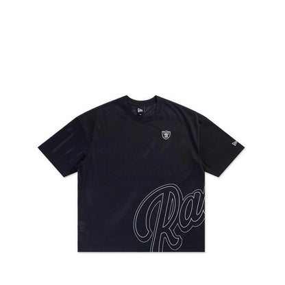 Oversized Ss Tee Mix League Cross Panels Las Vegas Raiders Men's T-Shirt - Black