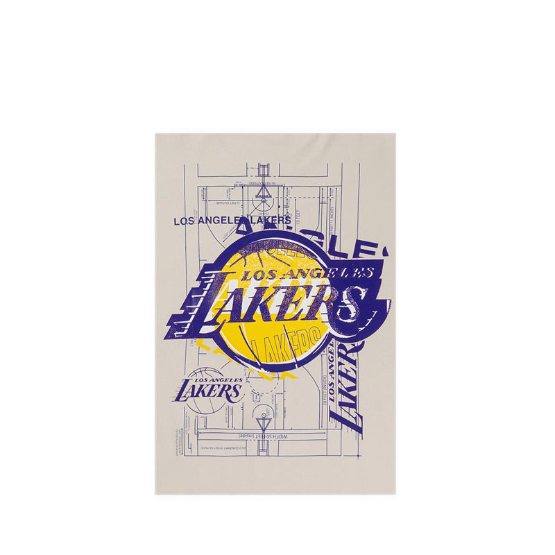 Oversized Ss Tee Graphic Pack May Los Angeles Lakers Men's T-Shirt - Vintage Stone