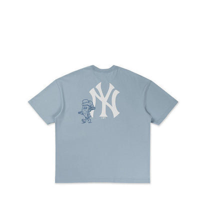 Oversized Ss Tee Graphic Pack Mar New York Yankees Men's T-Shirt - Soft Blue