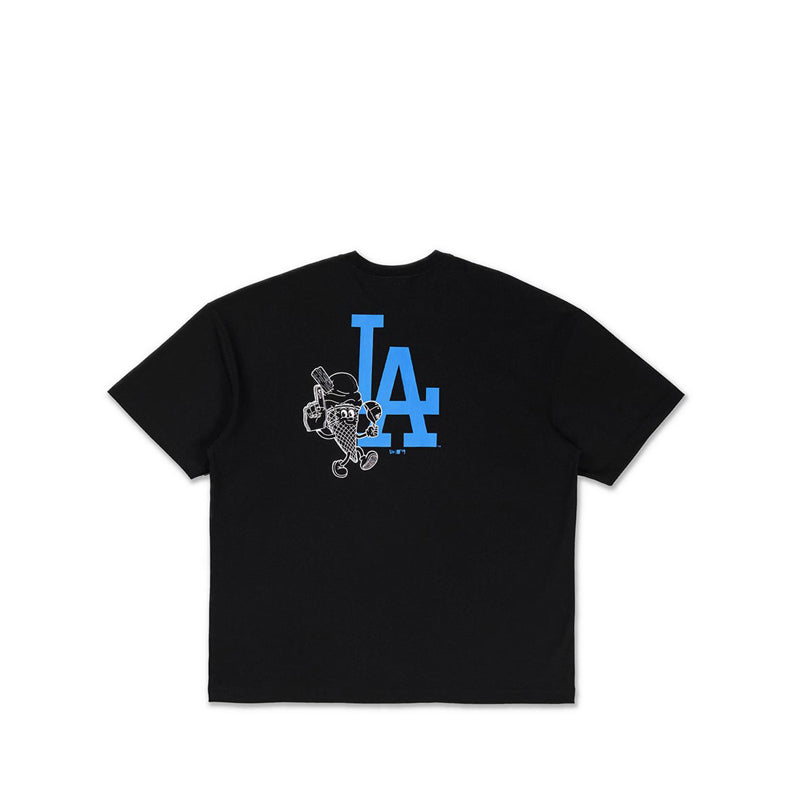 Oversized Ss Tee Graphic Pack Mar Los Angeles Dodgers Men's T-Shirt - Ceblack