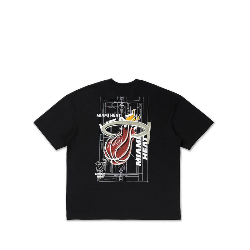 Oversized Ss Tee Graphic Pack May Miami Heat Men's T-Shirt - Black