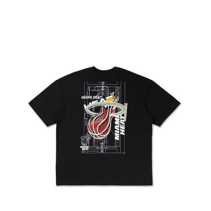 Oversized Ss Tee Graphic Pack May Miami Heat Men's T-Shirt - Black