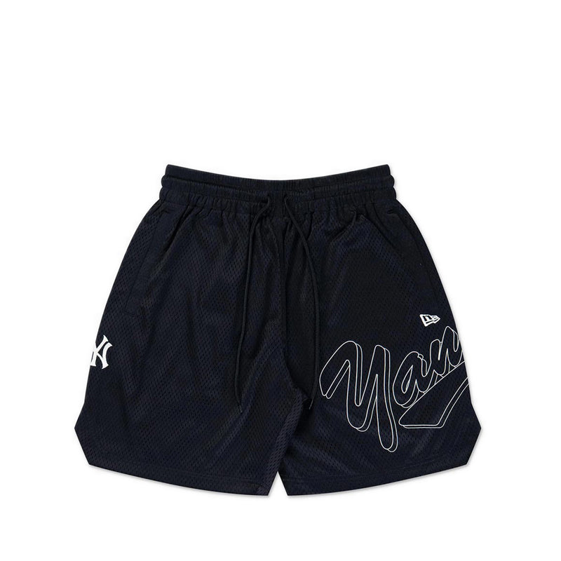 Shorts Mix League Cross Panels New York Yankees Men's Short - Black