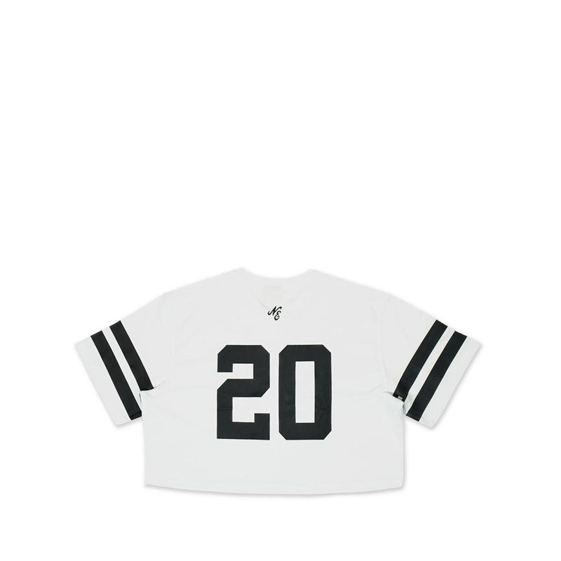 Crop American Football Jersey Pack Women's T-Shirt - White