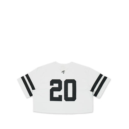Crop American Football Jersey Pack Women's T-Shirt - White
