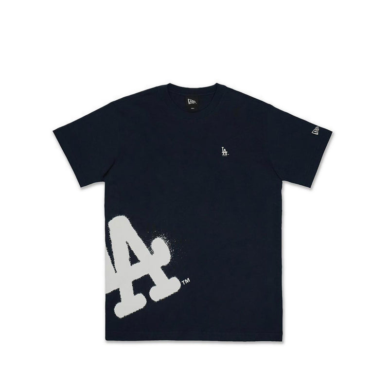 Ss Tee Spray Paint Los Angeles Dodgers Men's T-Shirt - Oceanside Blue