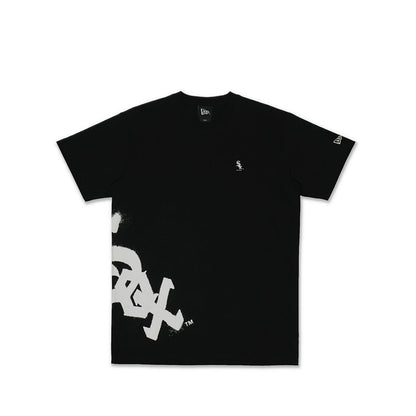 Ss Tee Spray Paint Chicago White Sox Men's T-Shirt - Black