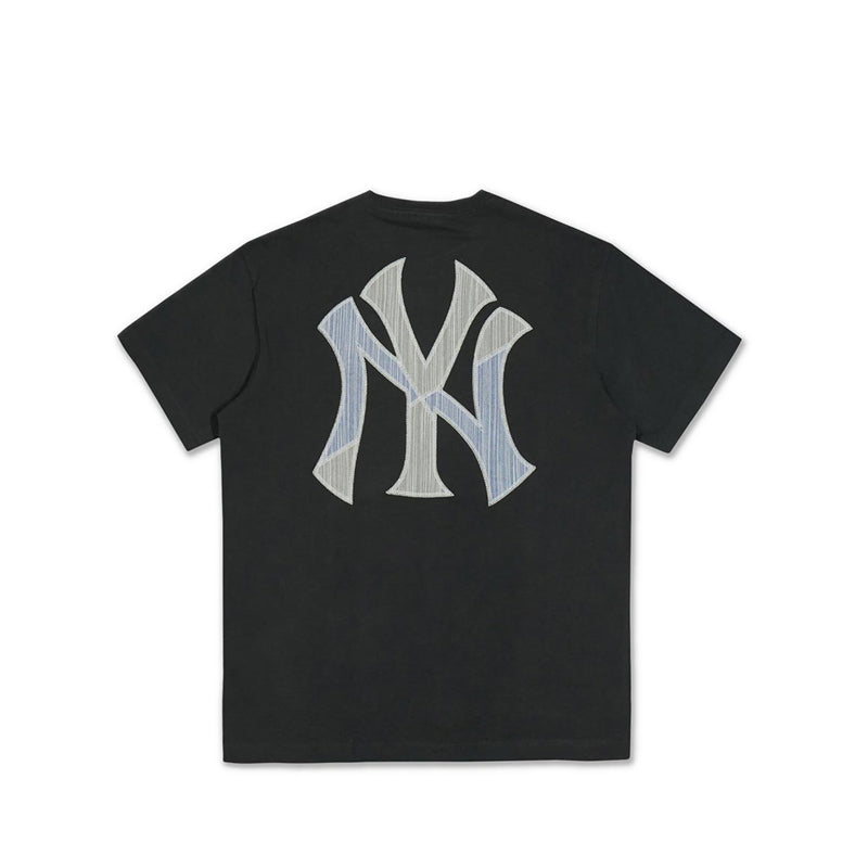 Ss Tee MLB Patchwork New York Yankees Men's T-Shirt - Steel Clouds