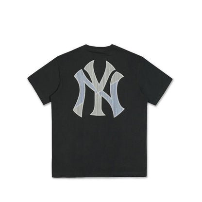 Ss Tee MLB Patchwork New York Yankees Men's T-Shirt - Steel Clouds