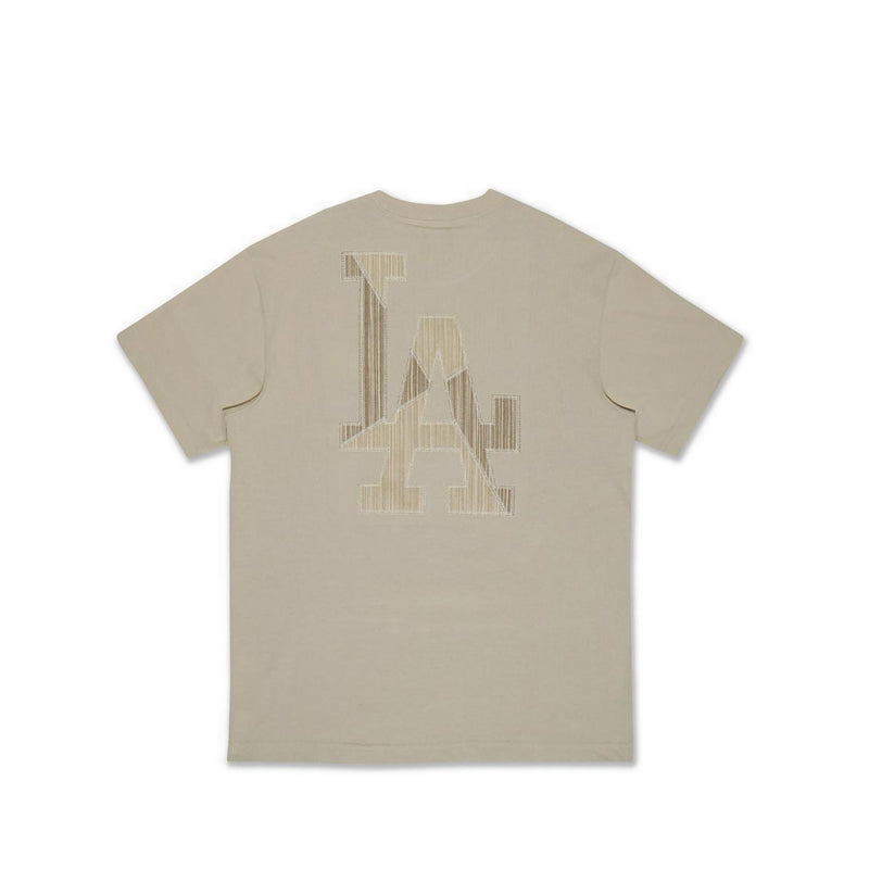 Ss Tee MLB Patchwork Los Angeles Dodgers Men's T-Shirt - Vintage Stone
