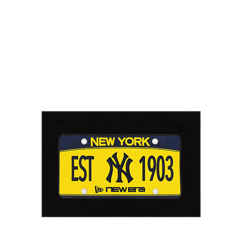Ss Tee License Plate New York Yankees Men's T-Shirt - Black