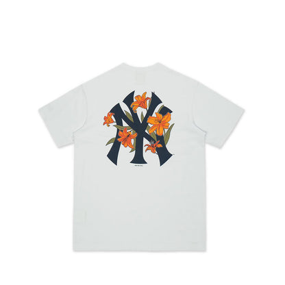 Ss Tee Floral New York Yankees Men's T-Shirt - White