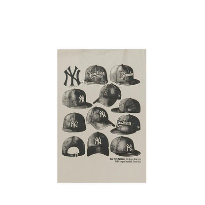 Ss Tee Cap Graphic New York Yankees Men's T-Shirt - Vintage Stone