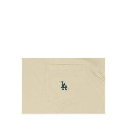 Ss Pocket Tee Color Era Los Angeles Dodgers Men's T-Shirt - Ivory