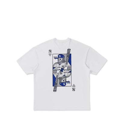 Os Ss Tee Playing Cards New York Yankees Men's T-Shirt - White