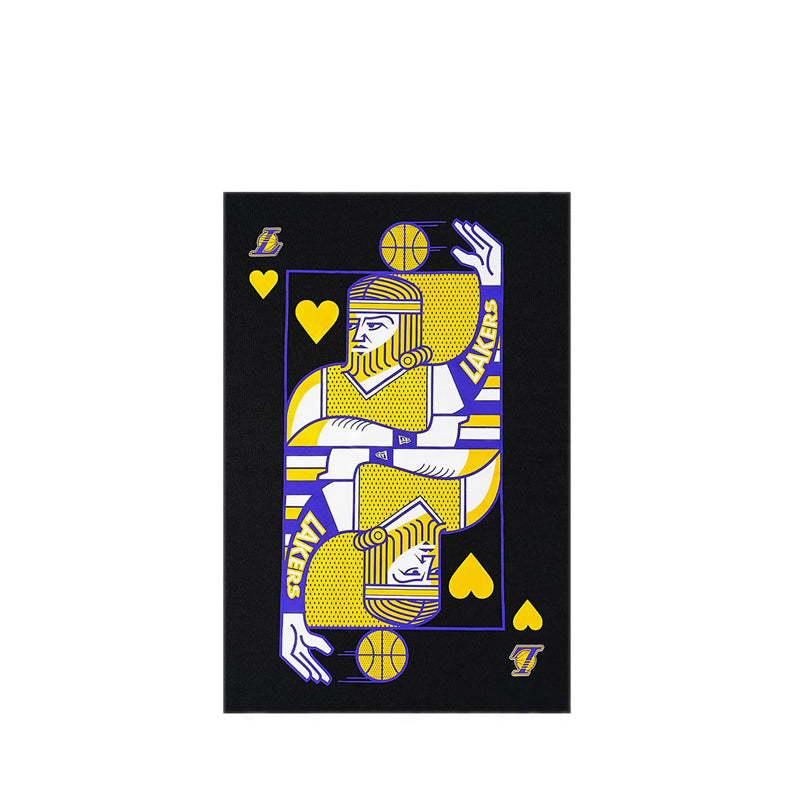 Os Ss Tee Playing Cards Los Angeles Lakers Men's T-Shirt - Black