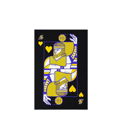 Os Ss Tee Playing Cards Los Angeles Lakers Men's T-Shirt - Black