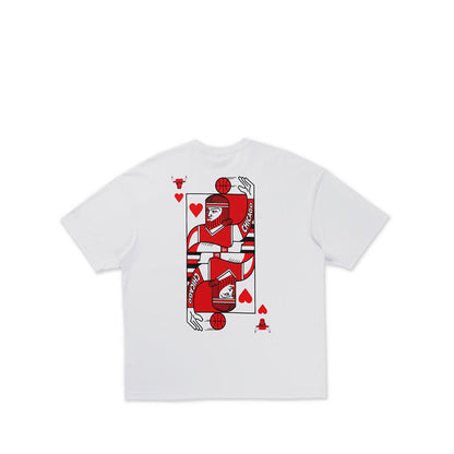 Os Ss Tee Playing Cards Chicago Bulls Men's T-Shirt - White