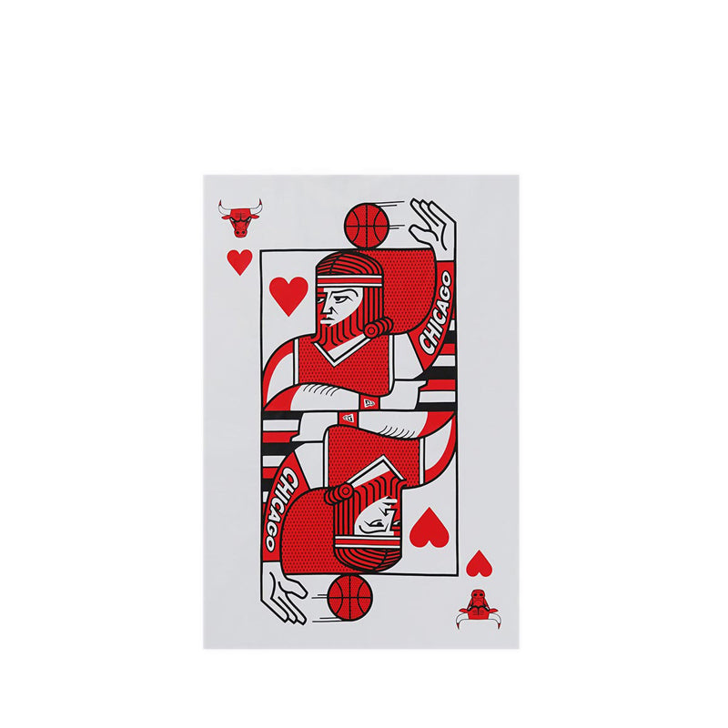 Os Ss Tee Playing Cards Chicago Bulls Men's T-Shirt - White