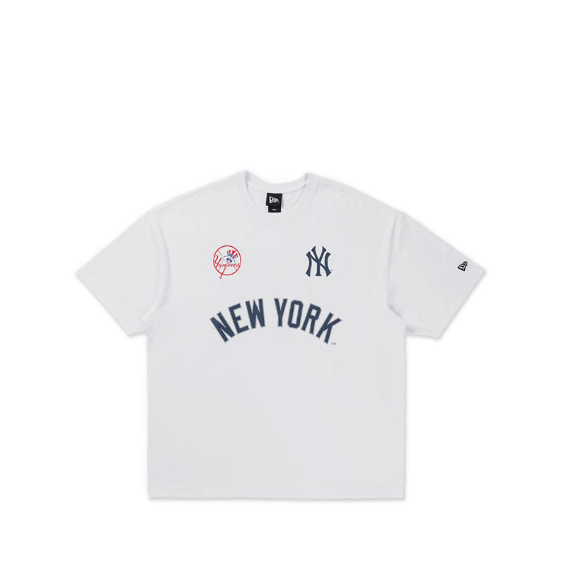 Oversized Ss Tee Ne Fan Fam New York Yankees Men's T-Shirt - White