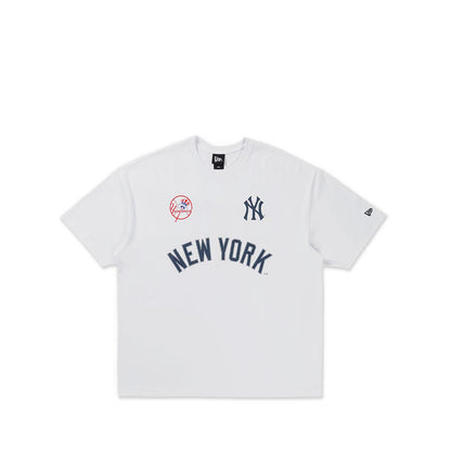 Oversized Ss Tee Ne Fan Fam New York Yankees Men's T-Shirt - White