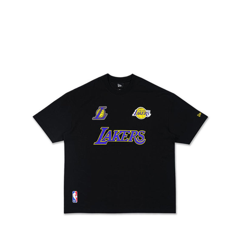 Oversized Ss Tee Ne Fan Fam Los Angeles Lakers Men's T-Shirt - Black